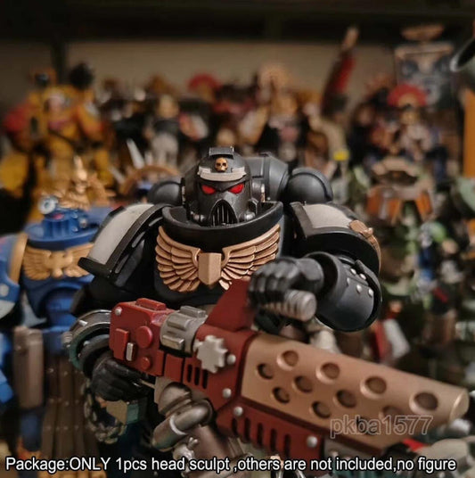 【PRE-ORDER】Premium mk7 Man Head Sculpt Model For Joytoy War hammer Action Figure