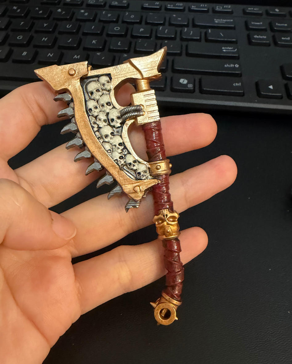 【PRE-ORDER】Single Premium Painted Axe Sword Weapons For Joytoy Warhammer 40k figures