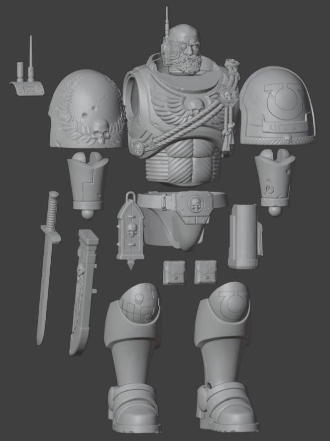 【PRE-ORDER】 NEW Unpainted Parts Kits For Joytoy war hammer 4.0 Figure Body