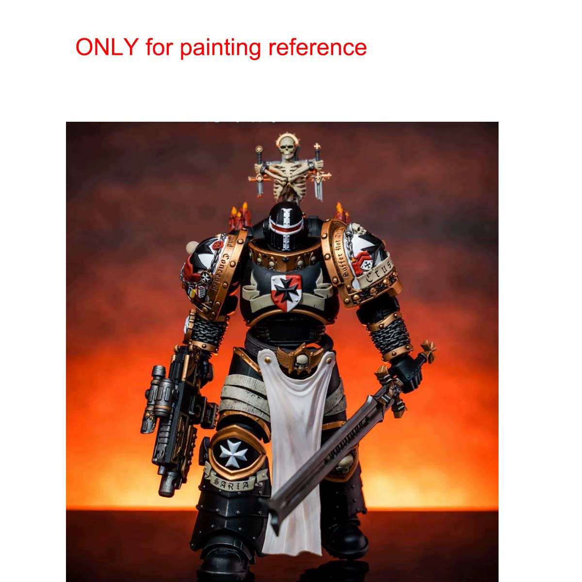 【PRE-ORDER】Unpainted Model Kits For Joytoy Warhammer 4.0 Imperial Fist Black Templar Figure Body