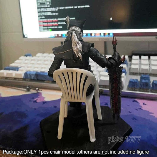 【PRE-ORDER】White 1/12 scale Devil Cry Vergil Chair Model For 6" Action Figure