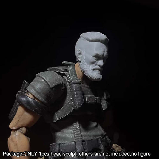 Unpainted 1/18 Man Head Sculpt Model For 3.75'' Acid Rain Joytoy bfs Figure