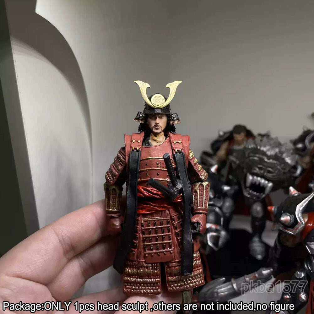 【PRE-ORDER】New Premium 1/18 Miyamoto Musashi Head Sculpt Male Soldier Head For 3.75" Figure