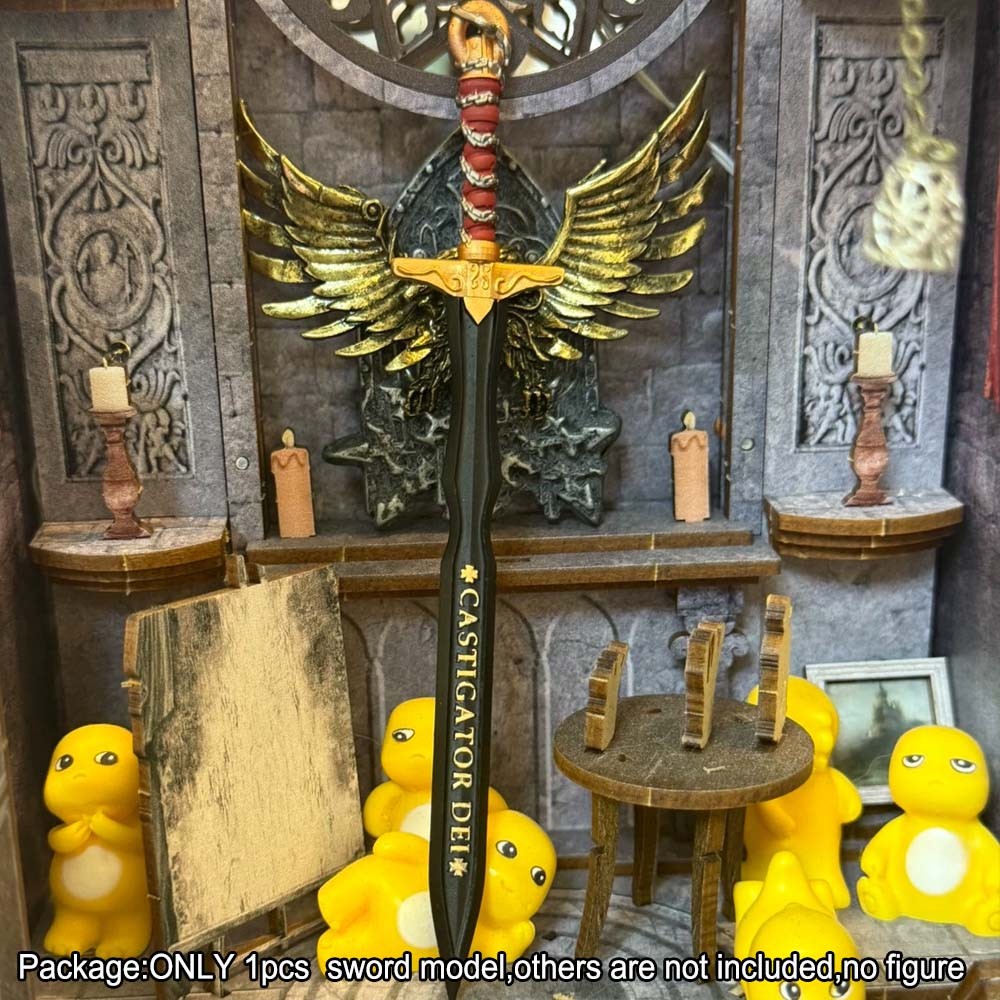 【PRE-ORDER】Premium Painted Black Sword Model For Joytoy Blood Angels Black Templars Figure