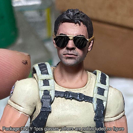NEW 5pcs 1/18 Metal Glasses Sunglasses Model For DIY 3.75" Action Figure