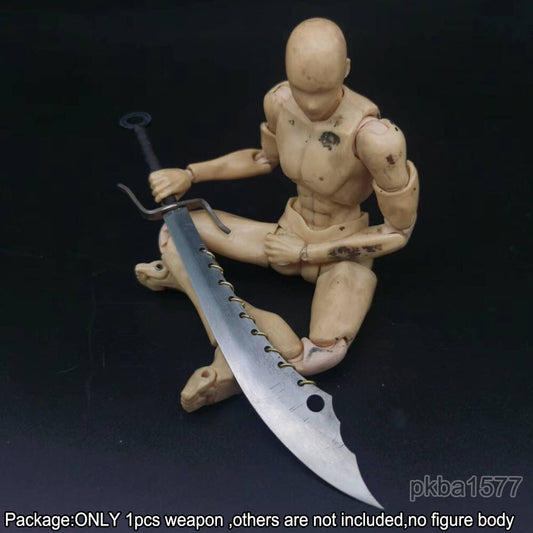 【PRE-ORDER】Handmade 1/12 Metal Nine Ring Knife Sword Weapon Model For 6'' Action Figure
