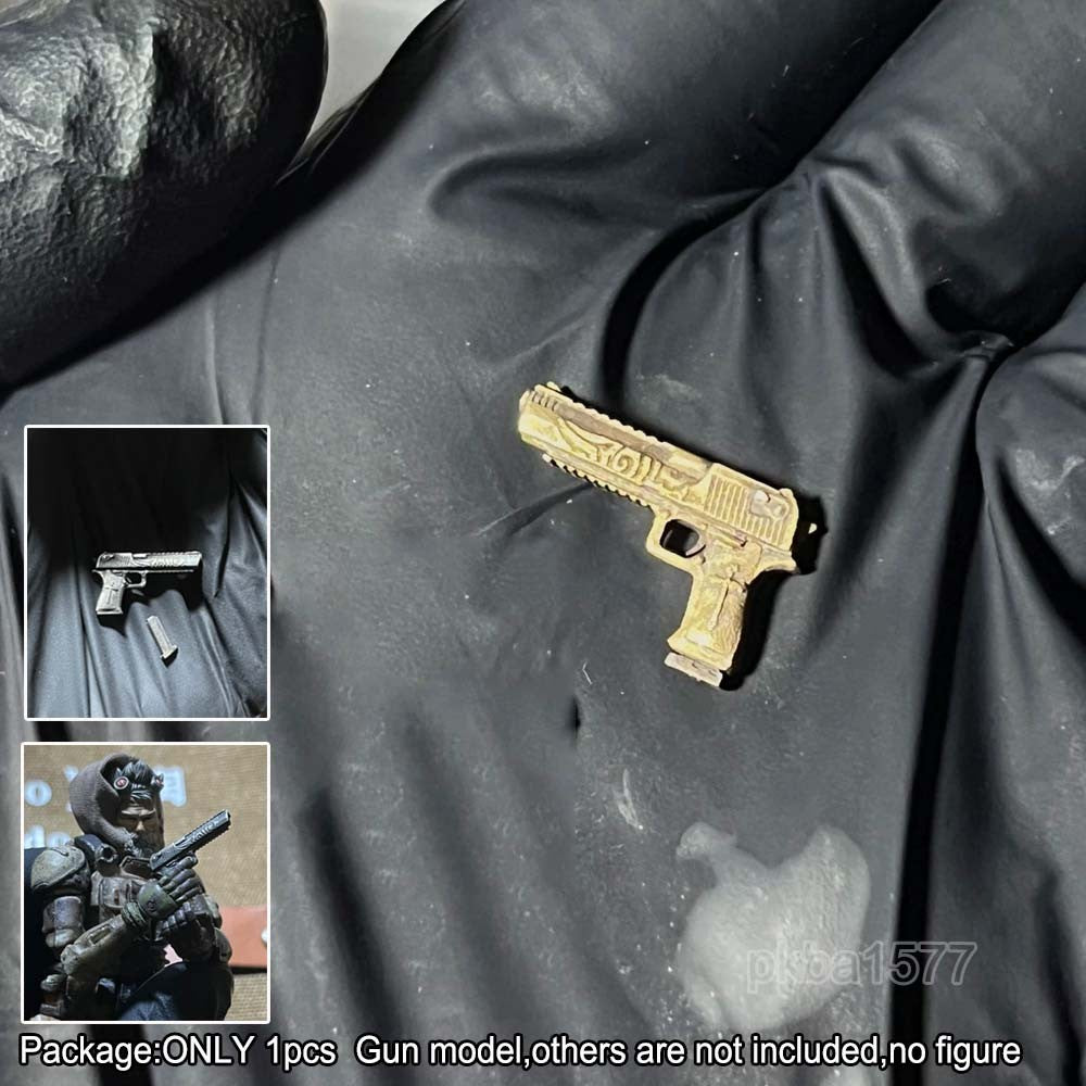 Gold 1/18 Scale Metal Gun Model For 3.75'' Action Figures Joytoy Acid Rain