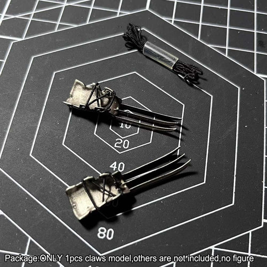 Handmade Cool Metal 1/18 Hands Claws Weapon Model For 3.75'' Action Figure