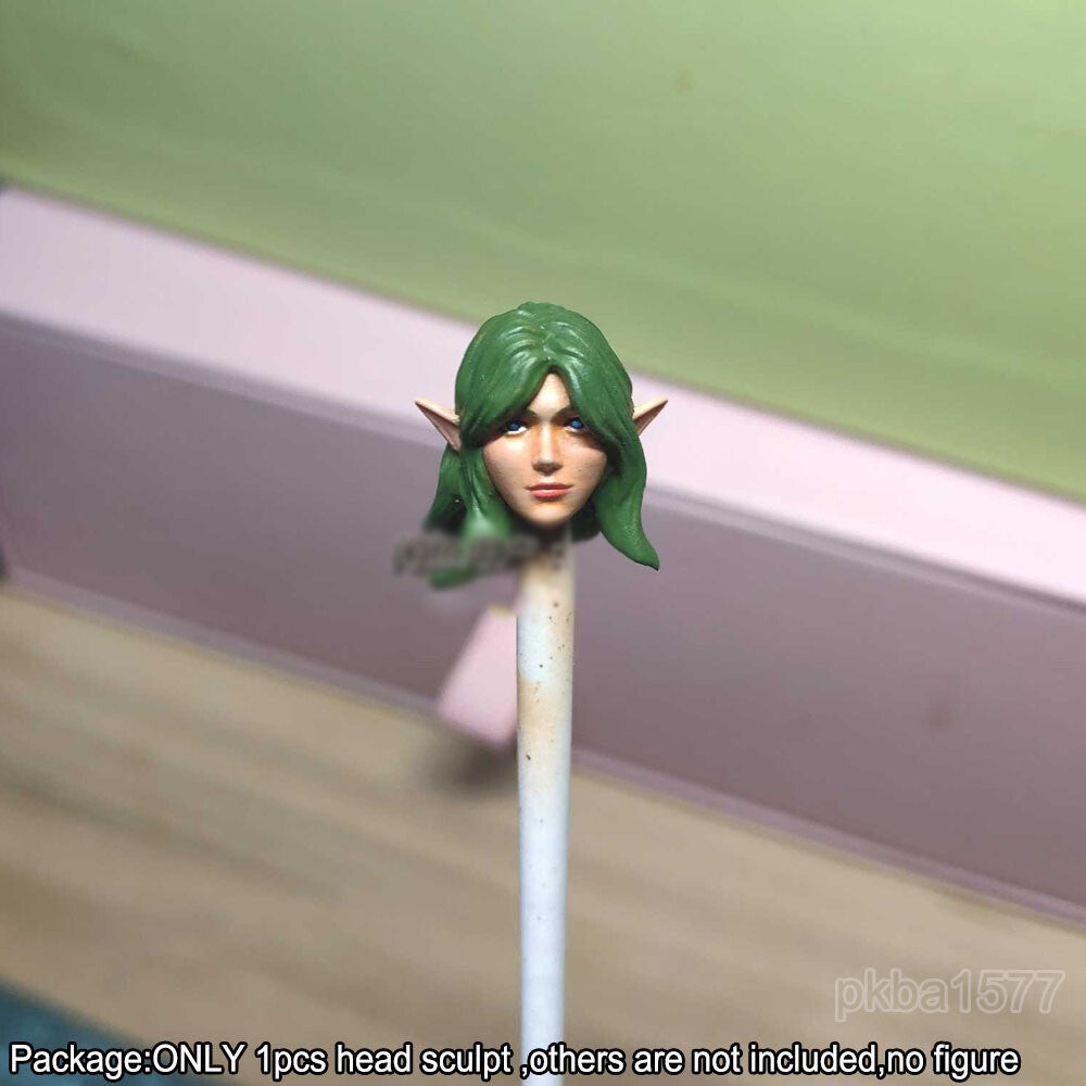 【PRE-ORDER】Premium 1/18 Female Elf Girl Head Sculpt Soldier Head For 3.75'' Action Figure