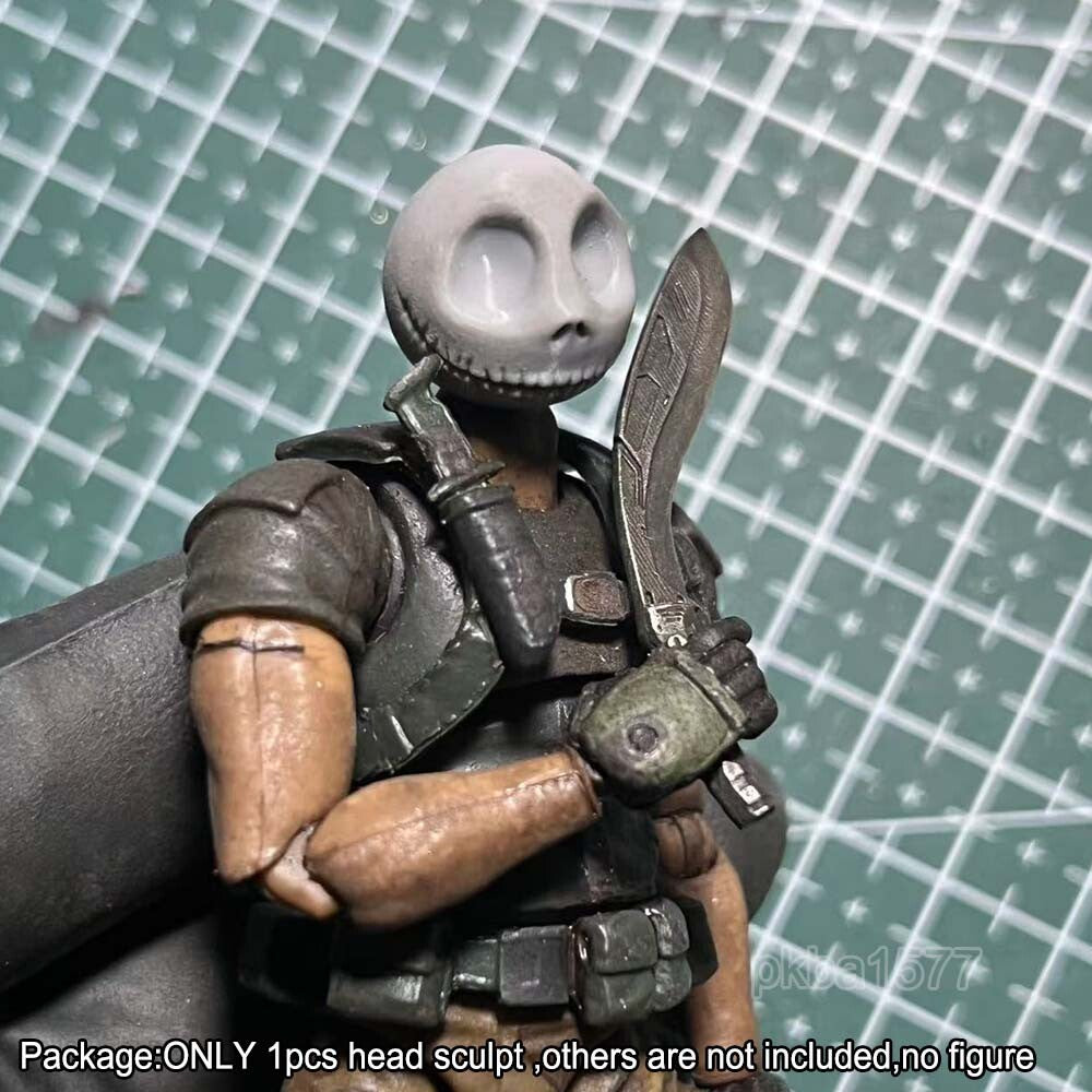 Unpainted 1/18 Man Head Sculpt For DIY 3.75'' Acid Rain Joytoy Action Figure