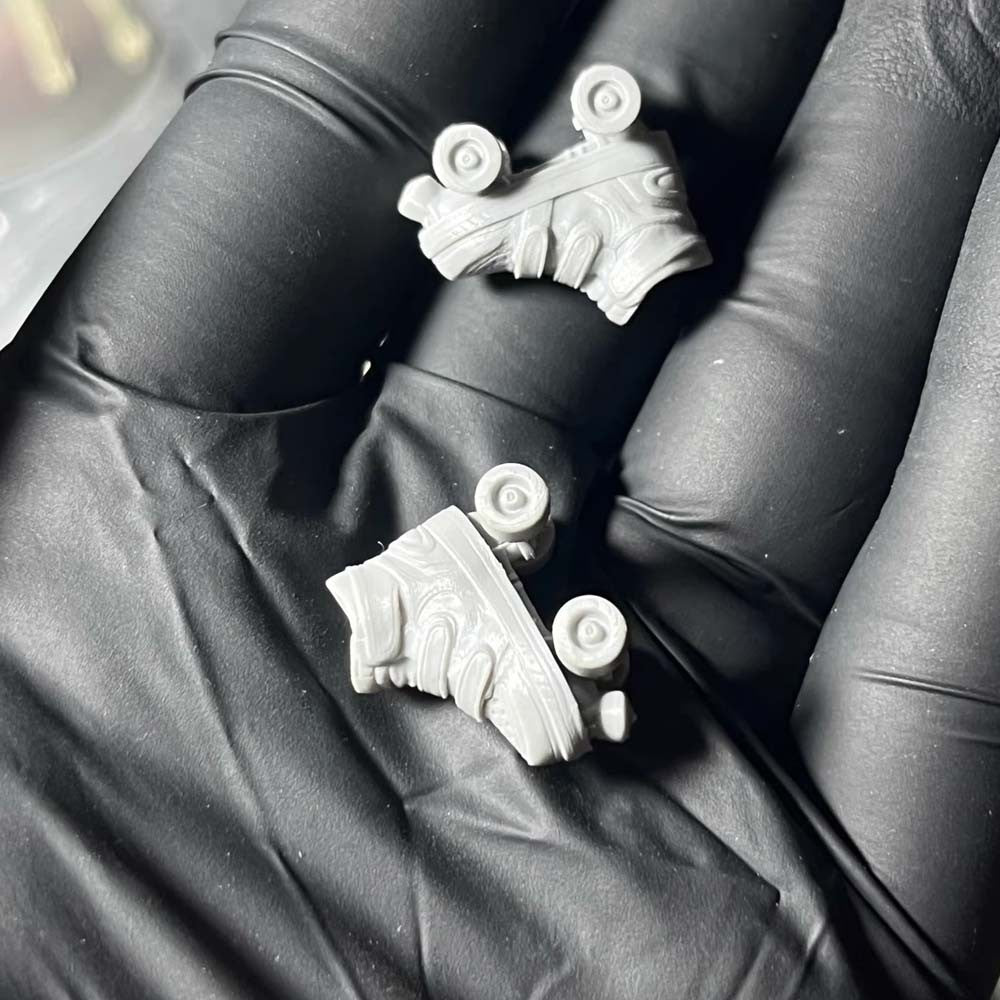 Unpainted 1/18 Roller Skates Shoes Model For 3.75" Female pgv Figure