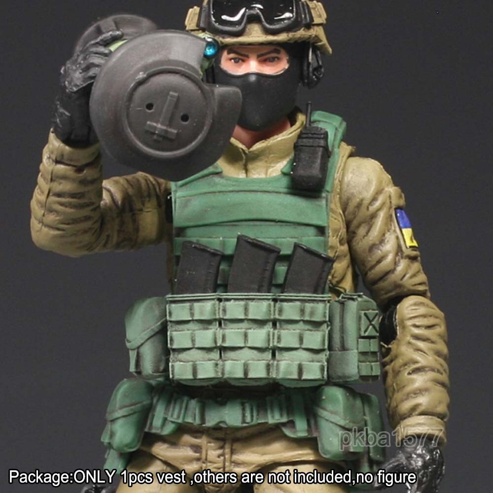 Unpainted1/18 Scale Vest Body Armor with waist belt For 3.75" Action Figure