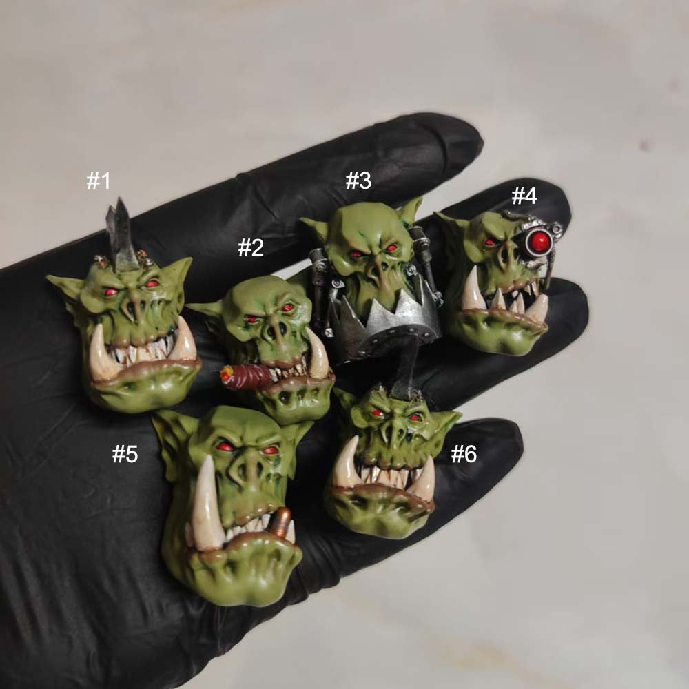 【PRE-ORDER】Premium Man Head Sculpt Head Model For Joytoy Warhammer 40k Ork Figure