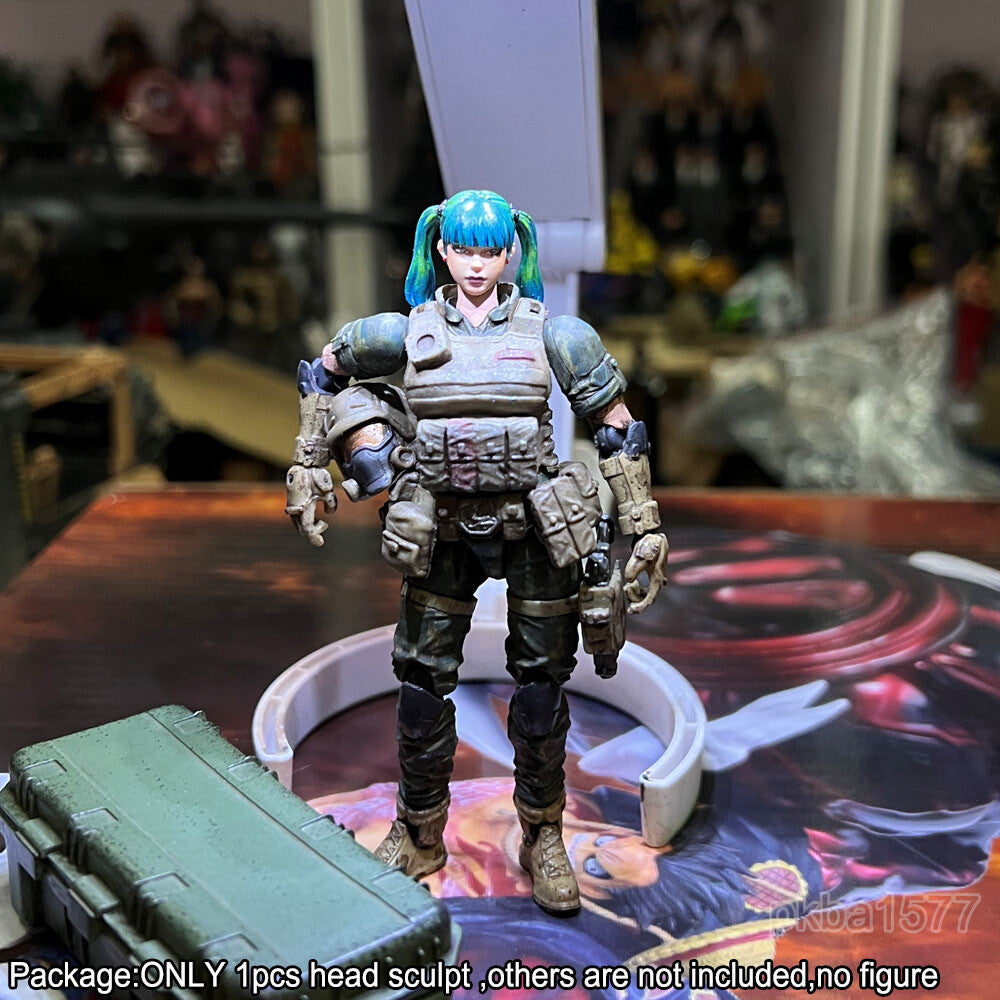 【PRE-ORDER】Premium 1/18 Female Knight Girl Female Head Sculpt Soldier Head For 3.75" Figure