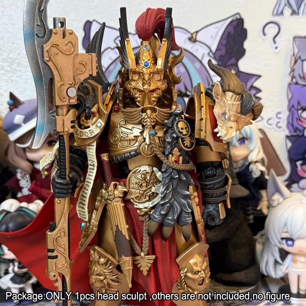 【PRE-ORDER】New Premium Painted Man Head Sculpt For joytoy warhammer Constantin Valdor Figure