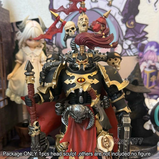 【PRE-ORDER】Premium Black Man Head Sculpt Model For Joytoy Chaos Space Marines Figure