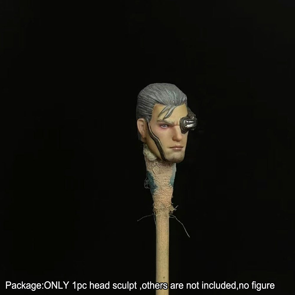 【PRE-ORDER】Premium Hand-painted 1/18 Cyberpunk Man Head Sculpt For DIY 3.75" Action Figure