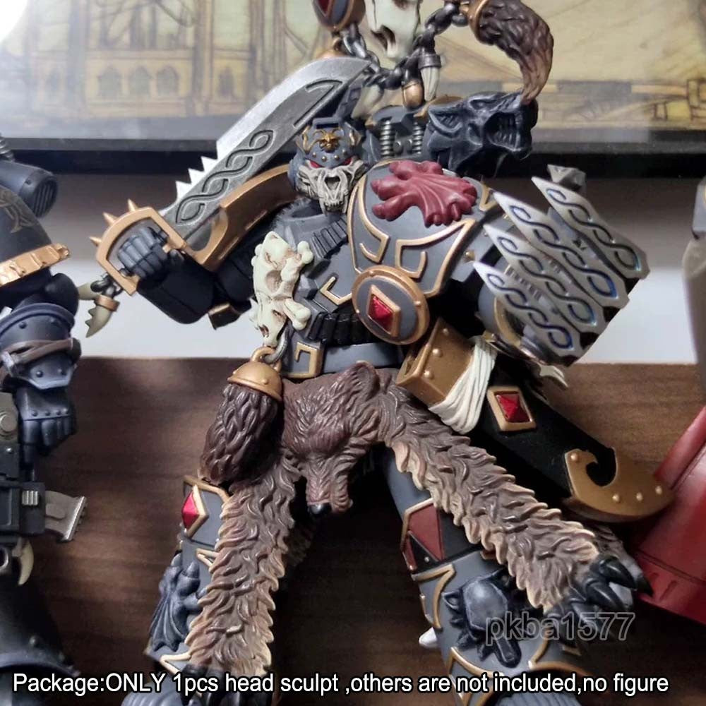 【PRE-ORDER】Premium Painted Male Head Sculpt Model For Joytoy Space Wolves Action Figure