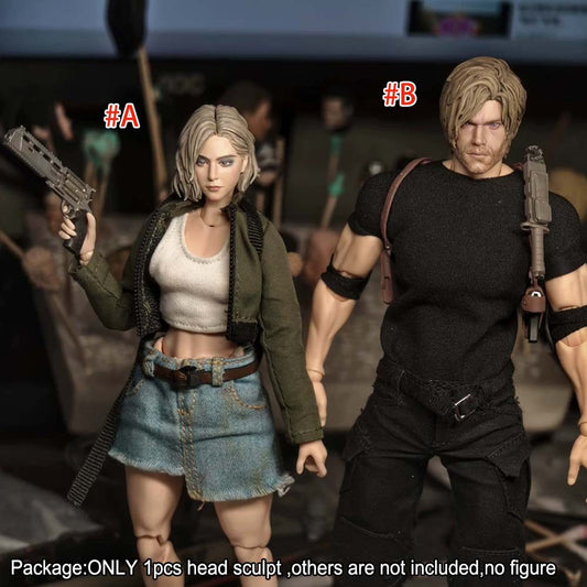 【PRE-ORDER】Premium Painted 1/12 Female Male Head Sculpt Model For 6" Action Figure Body