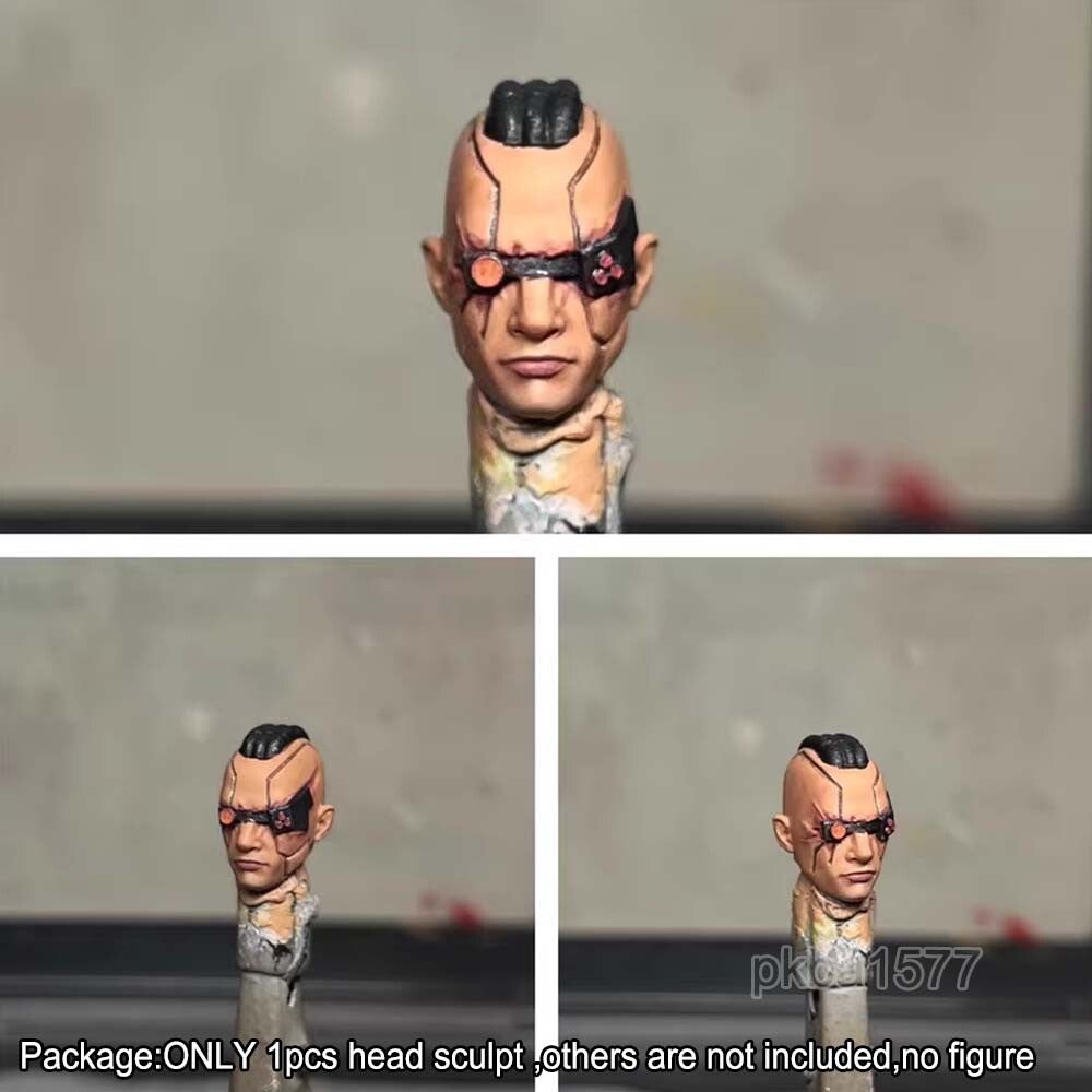【PRE-ORDER】New Premium 1/18 Punk Man Head Sculpt Head Model For DIY 3.75" Action Figure