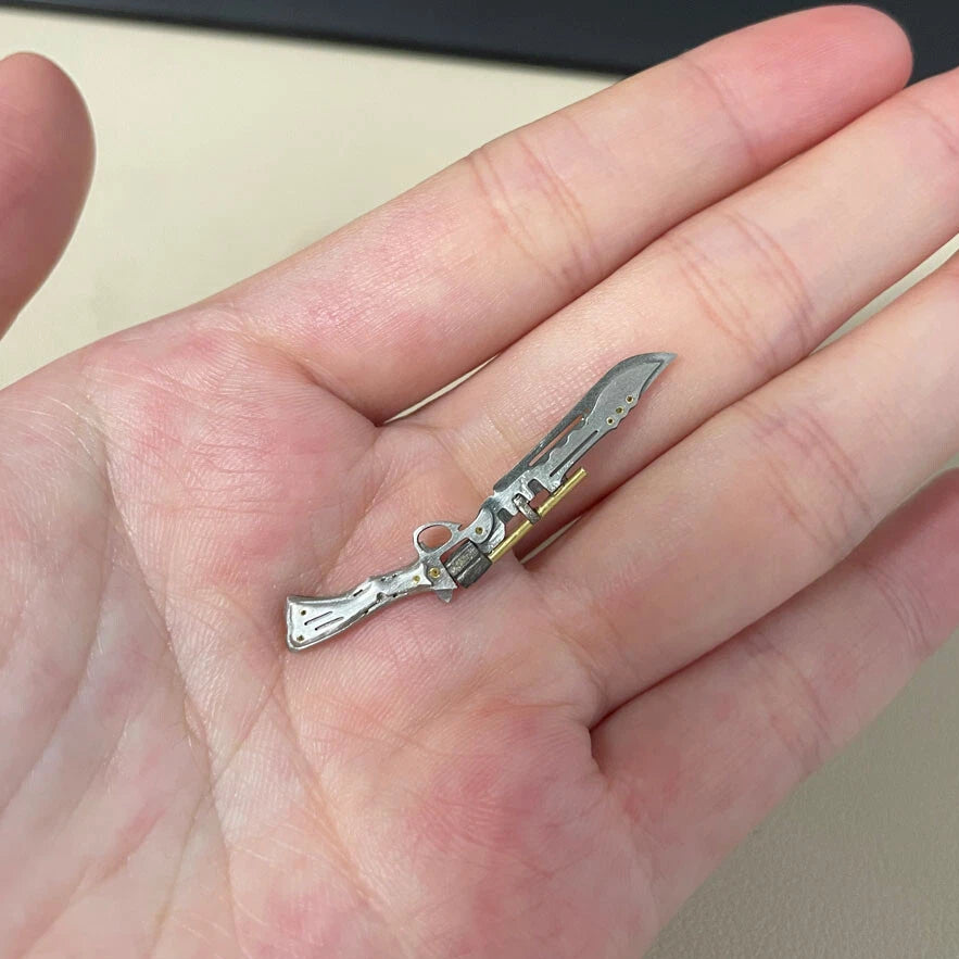 Handcrafted 1/18 Scale Metal Gun Sword for Joytoy B.F.S. Figures