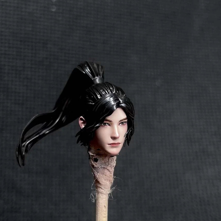 Premium 1/18 Long Hair Ancient Man Head Sculpt