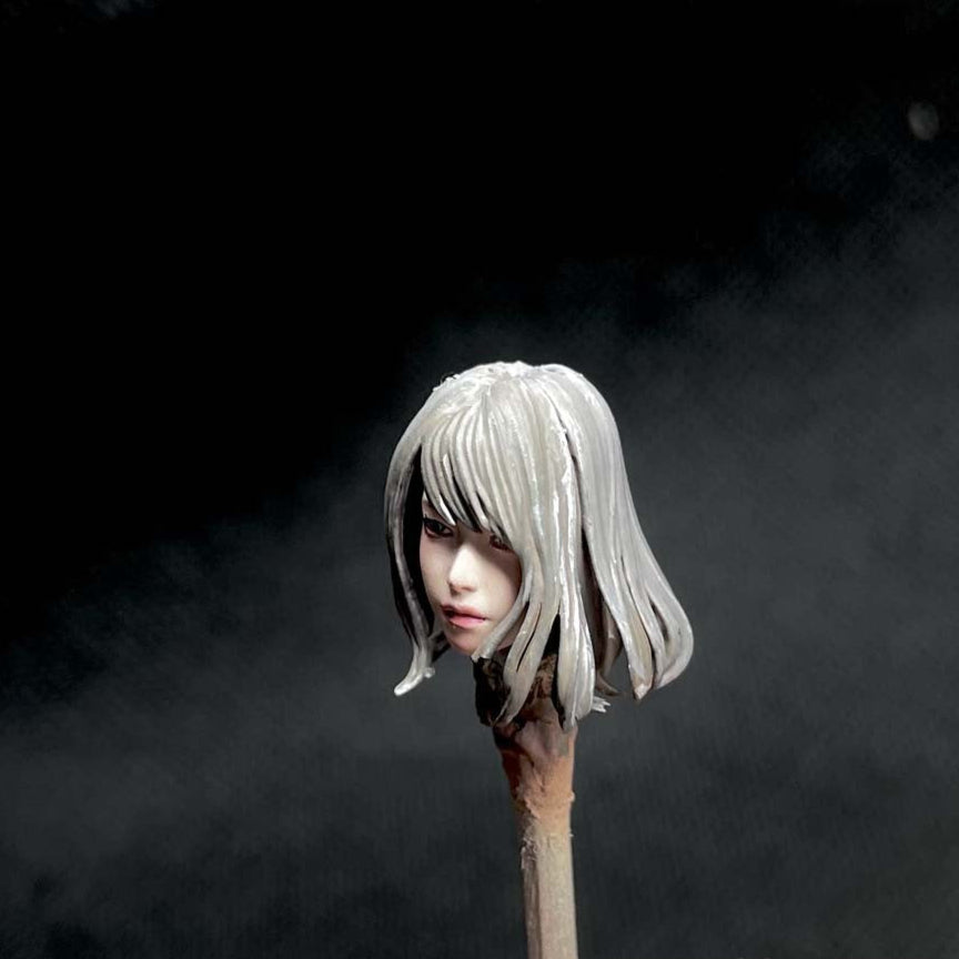 Exquisite 1/18 Scale Painted Female Head Sculpt for 3.75" Joytoy Sister Silence Figure