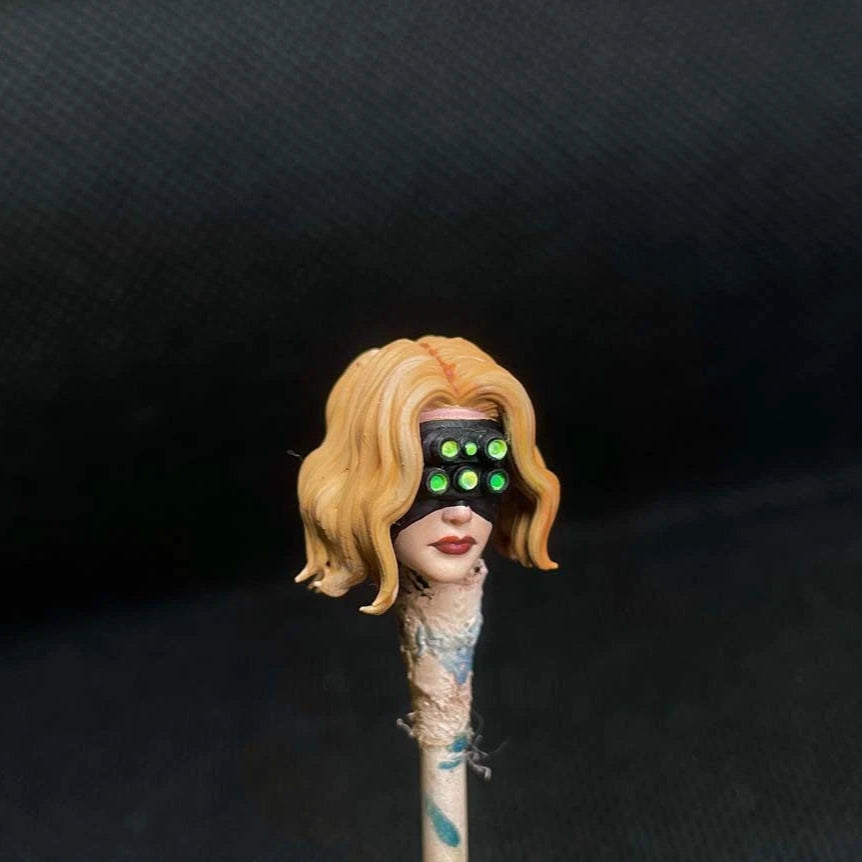 Premium 1/18 Scale Black Widow Head Sculpt for Joytoy Figures