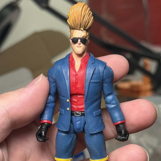 Premium 1/18 Scale Johnny Man Head Sculpt for Action Figures