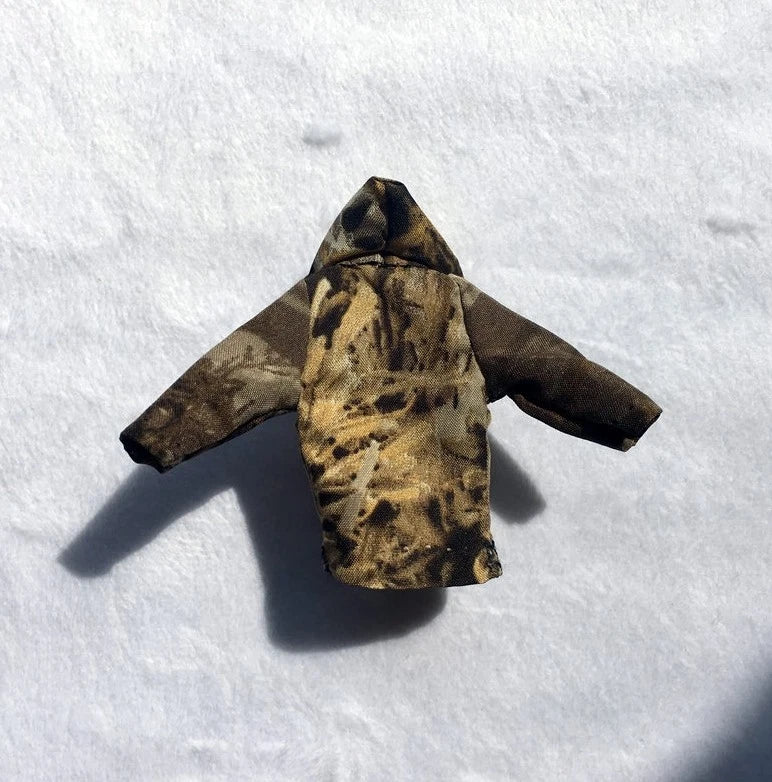 Handmade 1/18 Camouflage Hooded Jacket for Female Figure