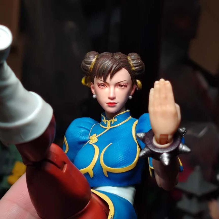Premium Hand-Painted 1/12 Scale Female Action Figure Head – 6" Jada
