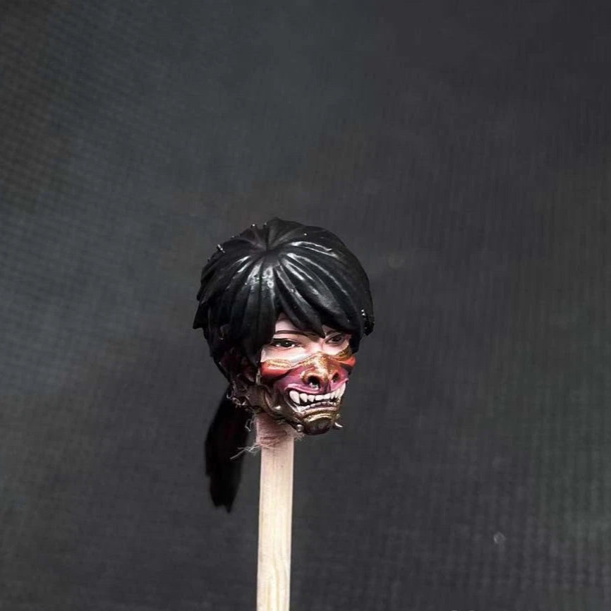 Premium 1/18 Mask Man Head Sculpt for Action Figures