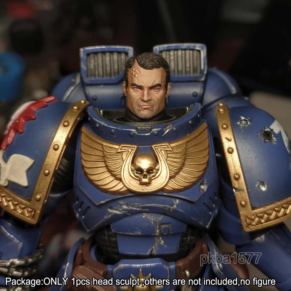 Premium Painted Titus Head Sculpt for Joytoy Ultramarines Figure
