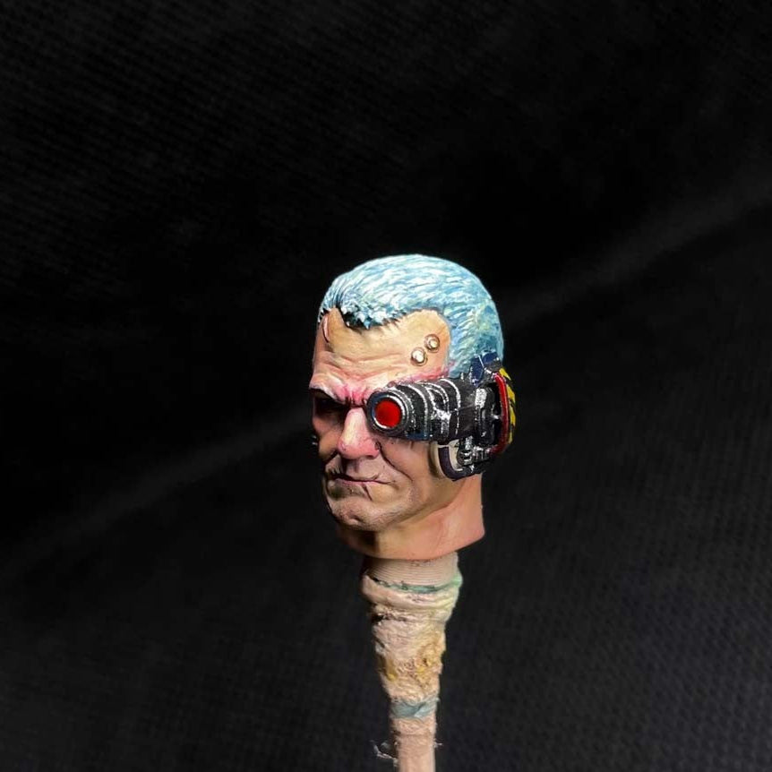 Premium Calgar Man Head Sculpt for Joytoy Space Marine