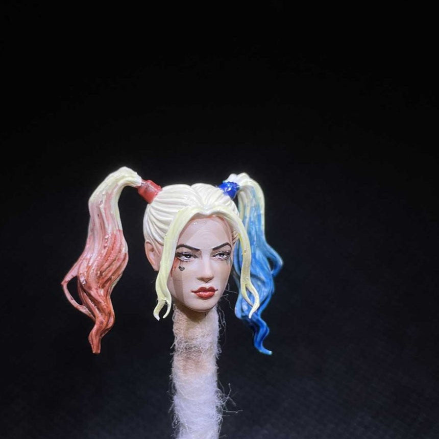 Premium 1/12 Harley Female Quinn Head for 6" Action Figure