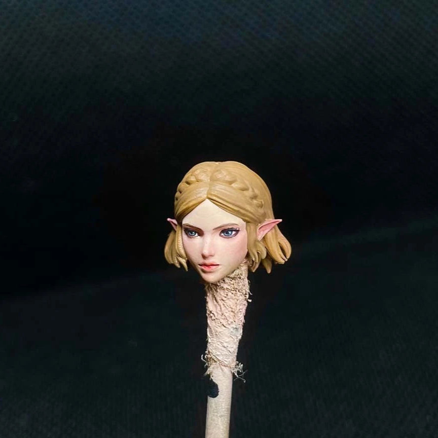 Premium 1/18 Scale Female Head Sculpt for 3.75-inch Action Figures