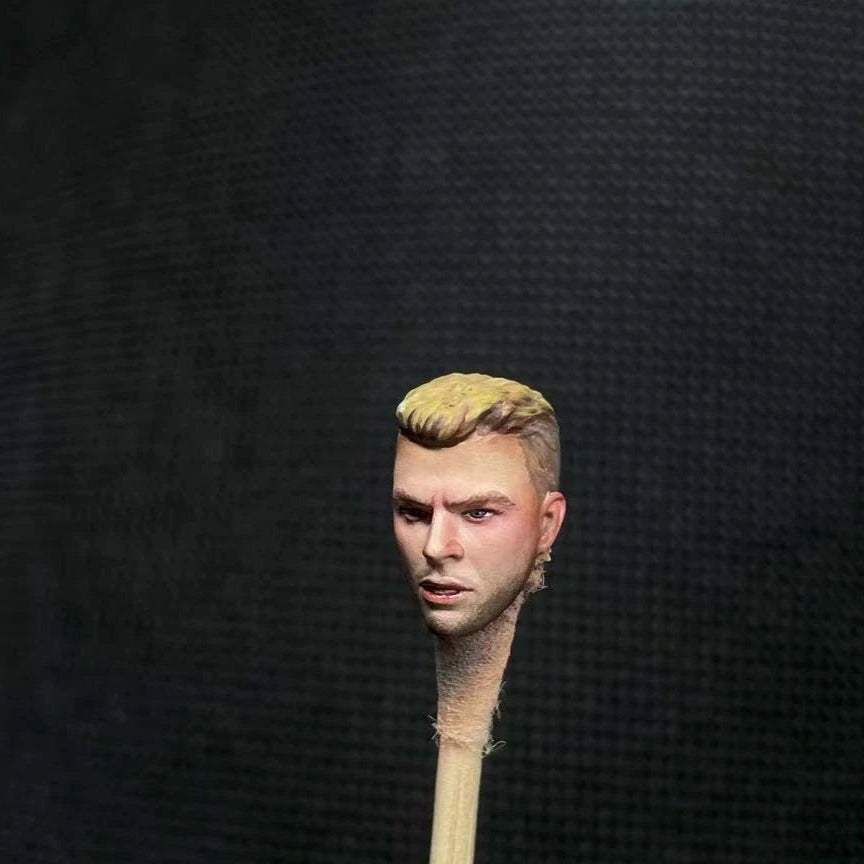 Premium 1/18 Badass Man Head Sculpt for 3.75" Action Figures