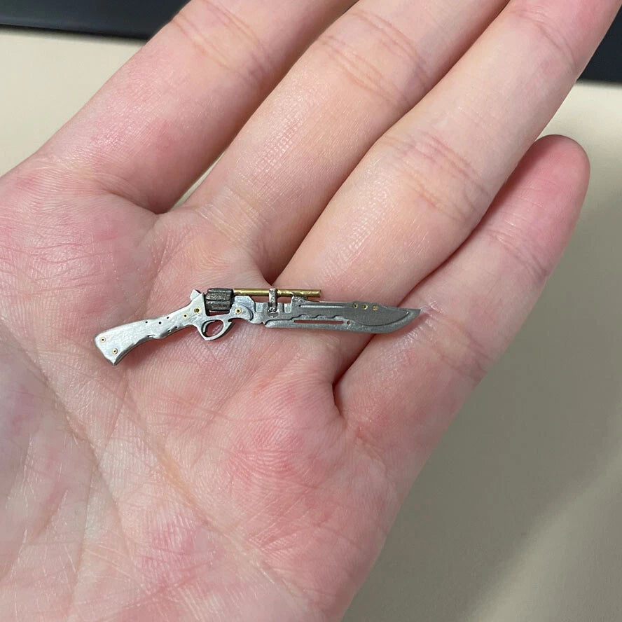 Handcrafted 1/18 Scale Metal Gun Sword for Joytoy B.F.S. Figures