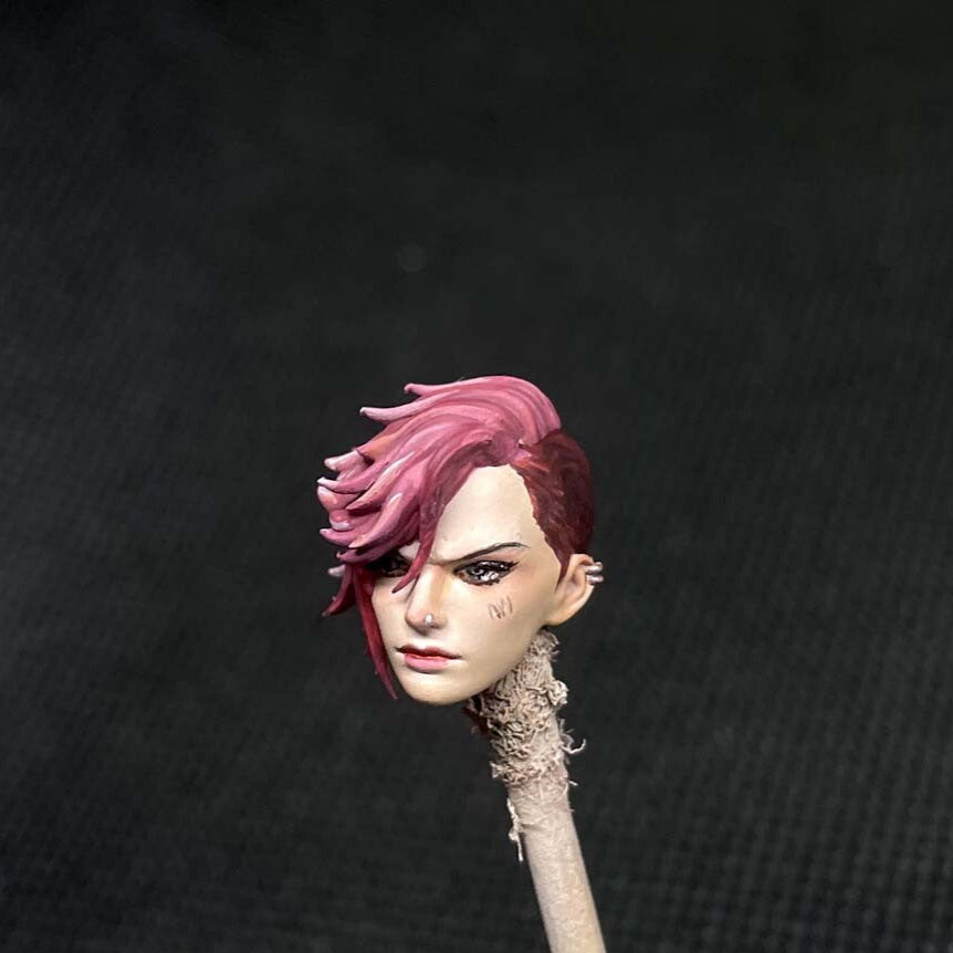 Premium 1/18 Female Vi Beauty Sculpted Head for Action Figures