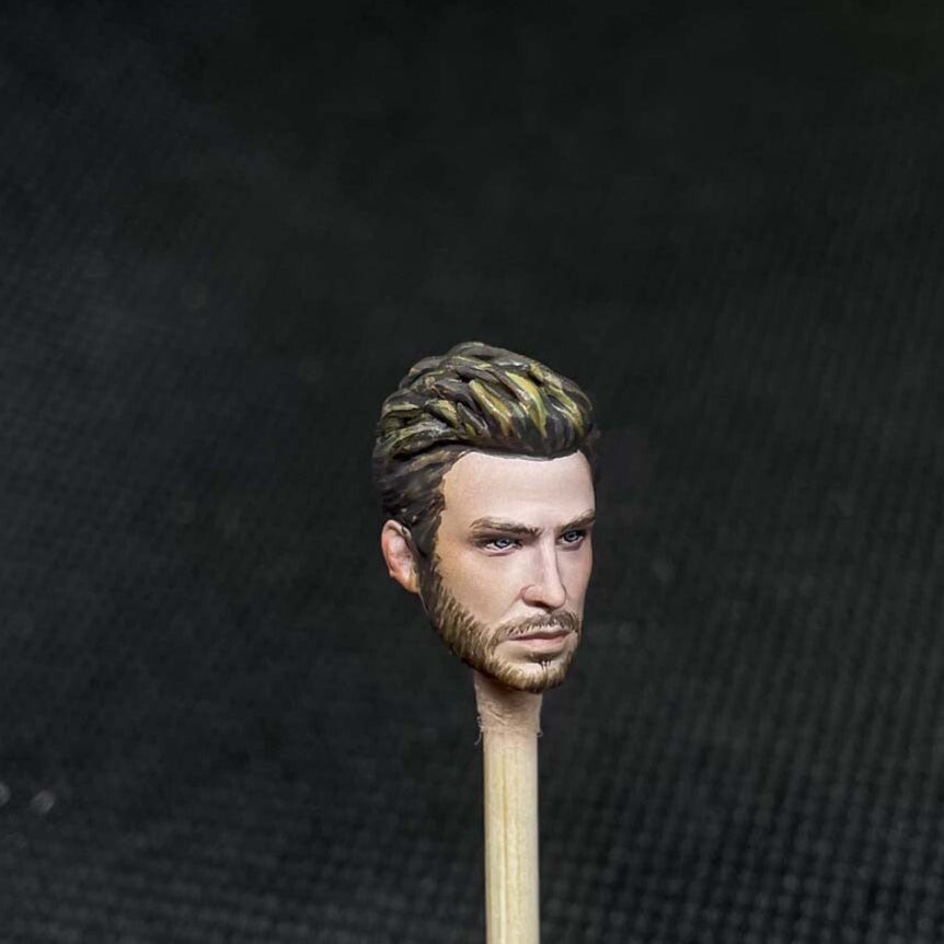 Premium 1/18 Scale Man Soldier Head Sculpt for Action Figures