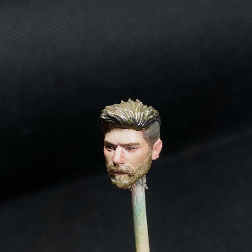 Delicate Painted 1/18 Alex Man Head Sculpt for 3.75" Action Figures