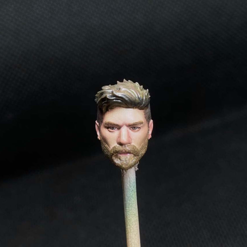 Delicate Painted 1/18 Alex Man Head Sculpt for 3.75" Action Figures