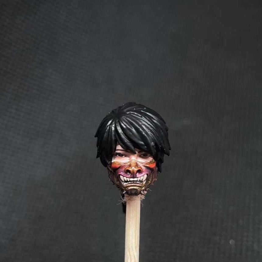 Premium 1/18 Mask Man Head Sculpt for Action Figures
