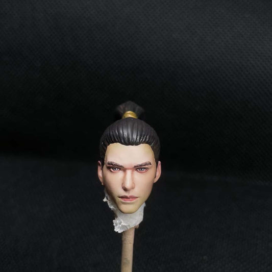 Premium Painted 1/18 Ancient Man Head Sculpt Jianghu Figure