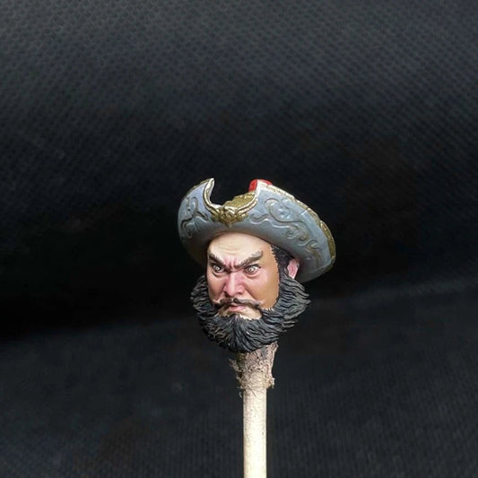 Premium 1/18 Scale Zhou Cang Head Sculpt – Three Kingdoms Collectible