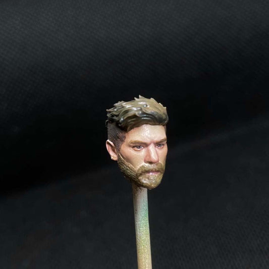 Delicate Painted 1/18 Alex Man Head Sculpt for 3.75" Action Figures