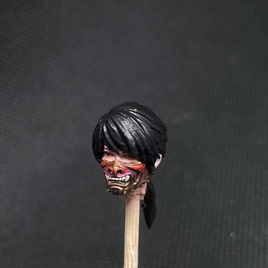 Premium 1/18 Mask Man Head Sculpt for Action Figures