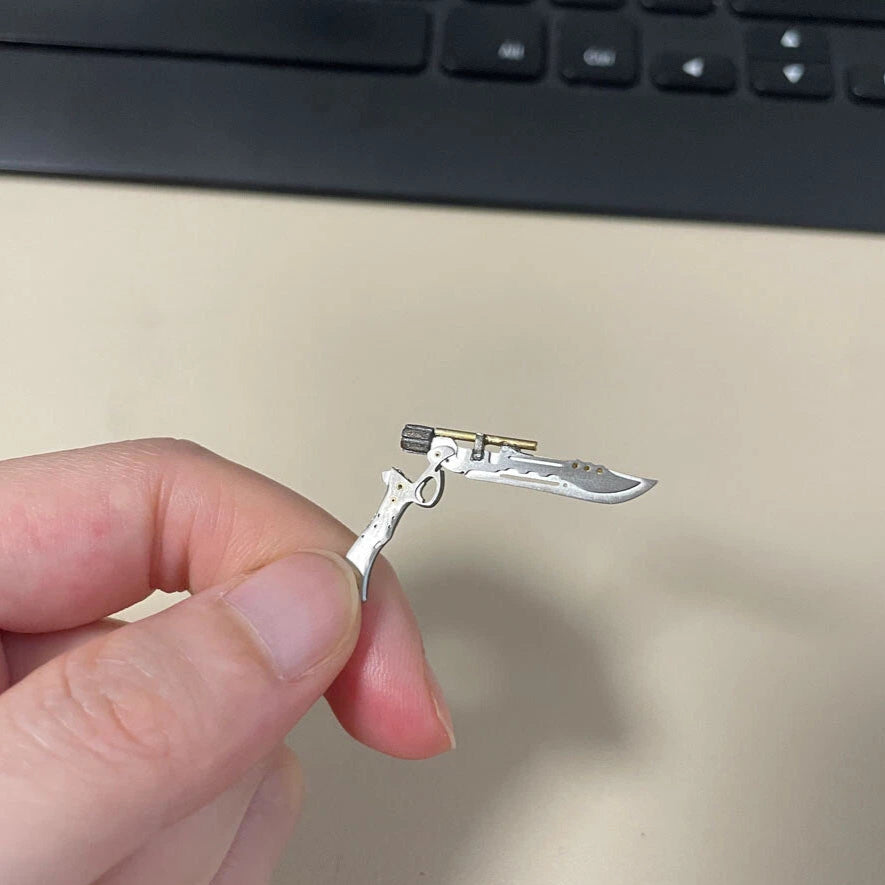 Handcrafted 1/18 Scale Metal Gun Sword for Joytoy B.F.S. Figures