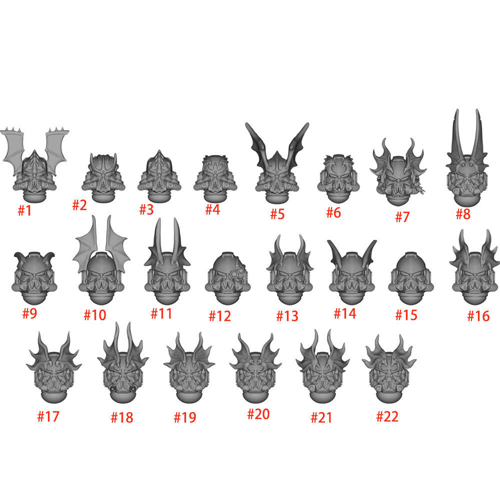 【PRE-ORDER】Single Unpainted Head Sculpt Helmet For DIY Joytoy warhammer 40K Night Raptor Figure