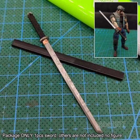 【PRE-ORDER】Handmade 1/18 Metal Straight Sword w Sheath Weapon For 3.75" Joytoy Figure